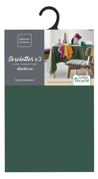 Ubrousky v sadě 3 ks 40x40 cm Mistral – douceur d'intérieur