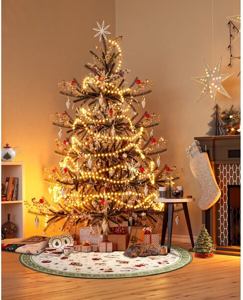Zelený kulatý koberec s vánočním motivem s příměsí bavlny ø 160 cm Toy's Delight Green Christmas – Villeroy&Boch