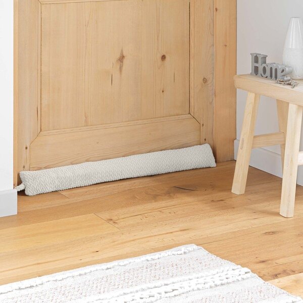 Krémová ochrana proti průvanu 10x80 cm Flanela – douceur d'intérieur