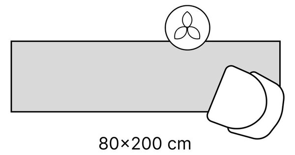 Modrý ručně tkaný vlněný běhoun 80x300 cm Cascade Wool – Flair Rugs