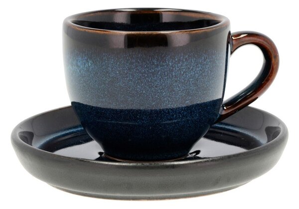Černý/modrý keramický šálek na espresso 70 ml Gastro Dark Blue/Black – Bitz