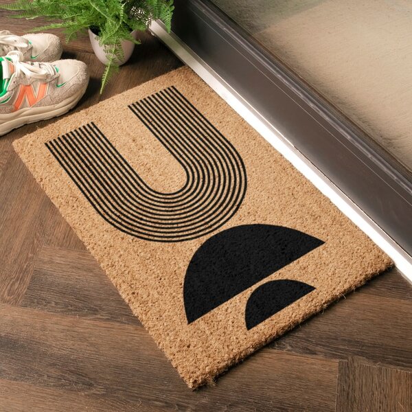 Rohožka z kokosového vlákna 40x60 cm Half Moon – Artsy Doormats