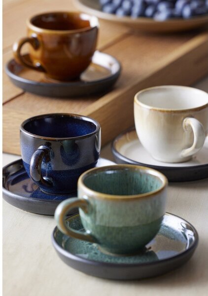 Černý/modrý keramický šálek na espresso 70 ml Gastro Dark Blue/Black – Bitz