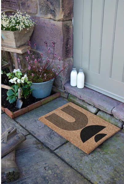 Rohožka z kokosového vlákna 40x60 cm Half Moon – Artsy Doormats
