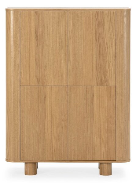 Skříňka v dekoru dubu v přírodní barvě 100x133x40 cm Padoc – MOME