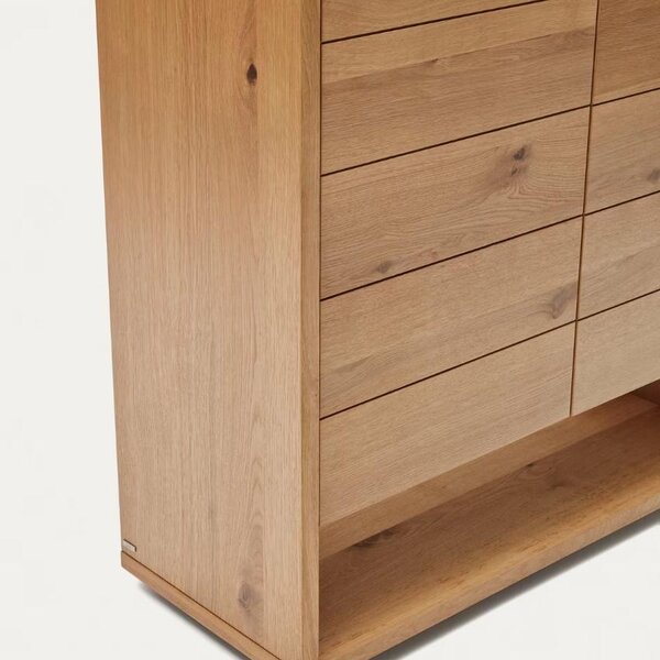 Dubová komoda Kave Home Alguema 100 x 40 cm