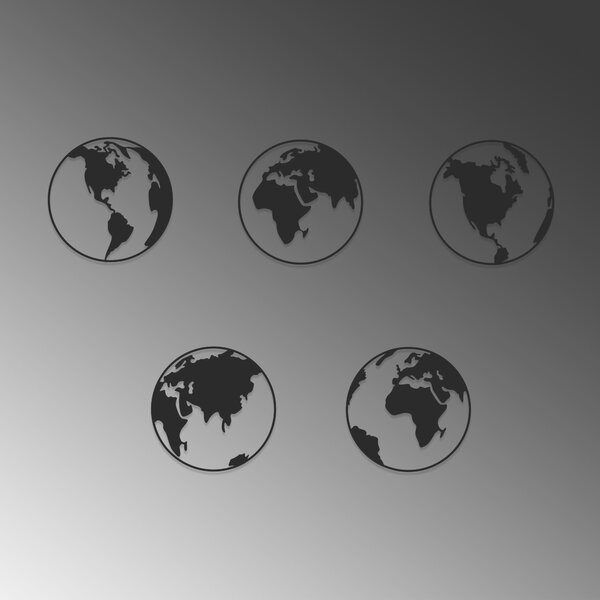 ASIR Nástěnná dekorace kovová WORLD MAP