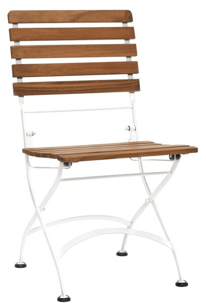 PARKLIFE Skládací židle set 2 ks - hnědá/bílá