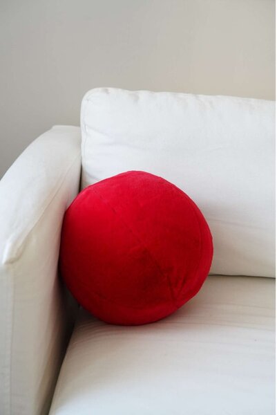 Dekorační polštář z mikroplyše ø 25 cm Top – Mioli Decor