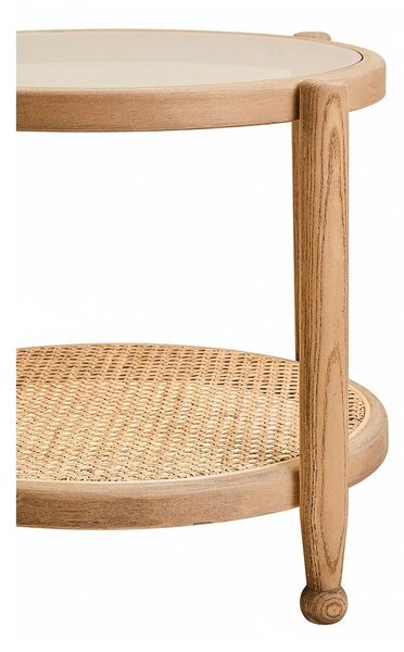 Kulatý odkládací stolek se skleněnou deskou ø 57 cm Cebu – Premier Housewares
