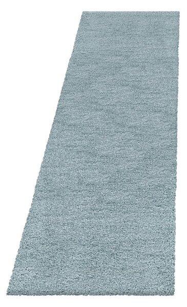 Modrý běhoun 80x250 cm Fluffy – Ayyildiz Carpets