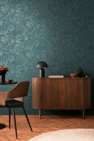 A.S. Création | Vliesová tapeta na zeď Smart Surfaces 39560-3 | 0,53 x 10,05 m | zelená, metalická