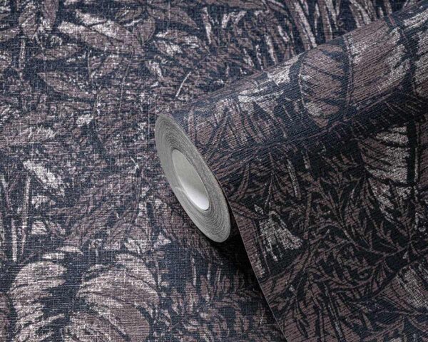 A.S. Création | Vliesová tapeta na zeď Smart Surfaces 39560-5 | 0,53 x 10,05 m | černá, hnědá, zlatá