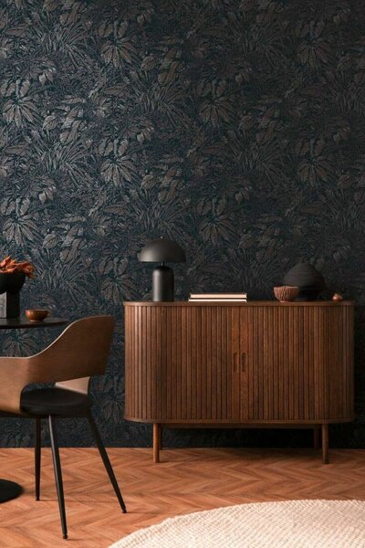 A.S. Création | Vliesová tapeta na zeď Smart Surfaces 39560-5 | 0,53 x 10,05 m | černá, hnědá, zlatá