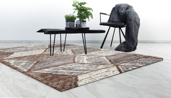 Breno Kusový koberec HARMONY 402 beige-silver, 80x150 cm, Vícebarevné