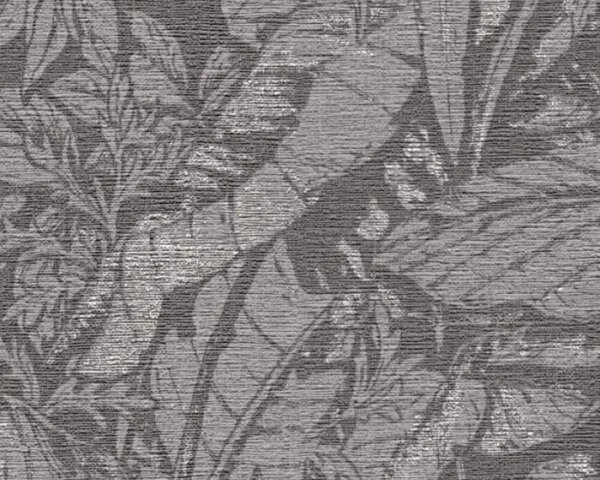 A.S. Création | Vliesová tapeta na zeď Smart Surfaces 39560-7 | 0,53 x 10,05 m | šedá, metalická