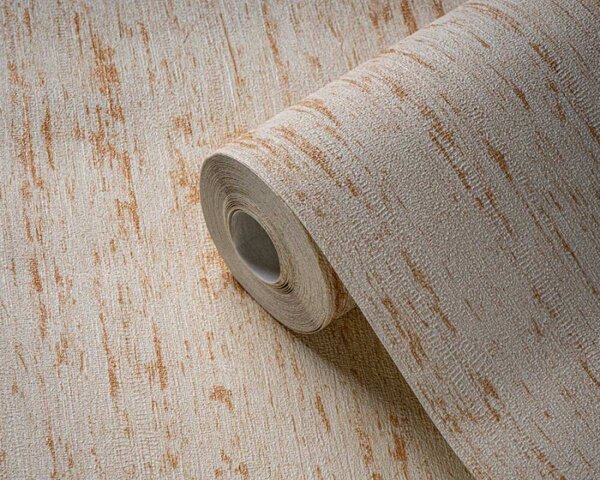 A.S. Création | Vliesová tapeta na zeď Smart Surfaces 39561-4 | 0,53 x 10,05 m | krémová, okrová