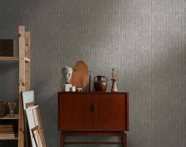 A.S. Création | Vliesová tapeta na zeď Smart Surfaces 39561-5 | 0,53 x 10,05 m | šedá, béžová, hnědá