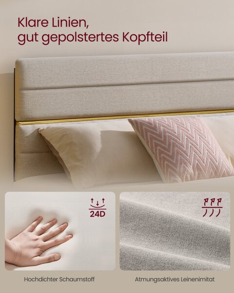 Manželská postel 140 cm RMB504LH01