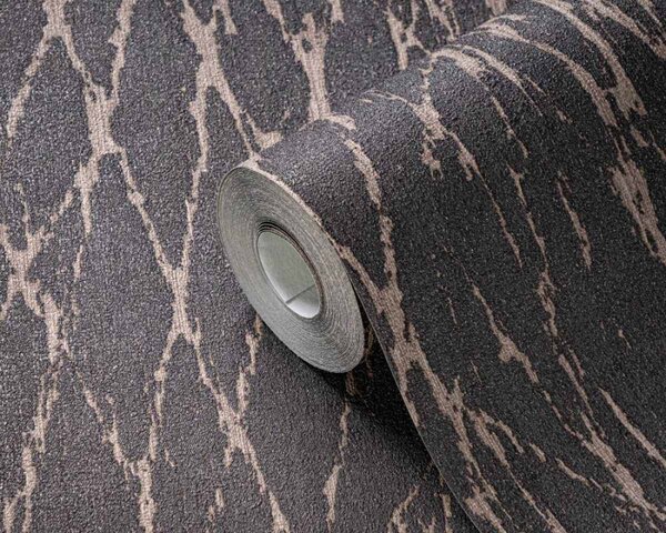 A.S. Création | Vliesová tapeta na zeď Smart Surfaces 39563-5 | 0,53 x 10,05 m | šedá, béžová