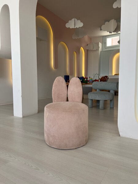 Atelier del Sofa Křeslo Bunny - Pink, Růžová