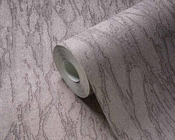 A.S. Création | Vliesová tapeta na zeď Smart Surfaces 39563-3 | 0,53 x 10,05 m | šedá, metalická