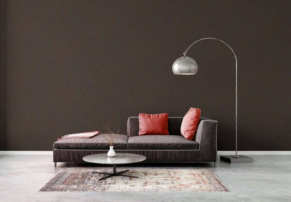 A.S. Création | Vliesová tapeta na zeď Smart Surfaces 39563-4 | 0,53 x 10,05 m | hnědá, šedá, metalická
