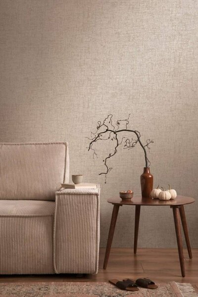 A.S. Création | Vliesová tapeta na zeď Smart Surfaces 39564-3 | 0,53 x 10,05 m | šedá, béžová