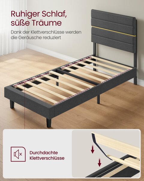 Čalouněná postel 90 cm RMB502GN01