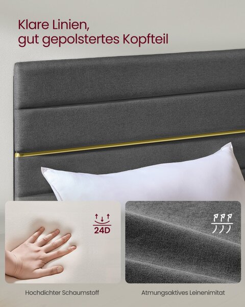 Čalouněná postel 90 cm RMB502GN01
