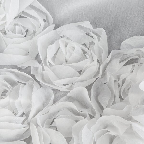 ZÁCLONA NA PÁSCE EVA MINGE ROSES8 400X160 CM BÍLÁ