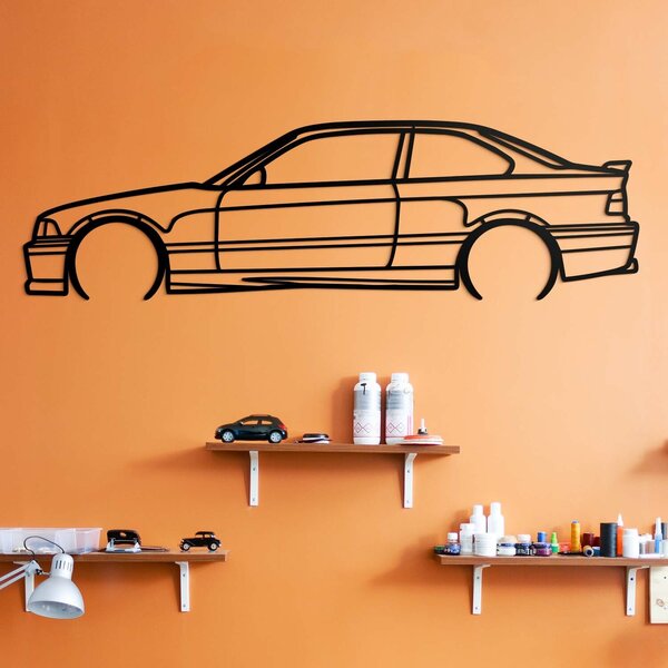 DUBLEZ | Minimalistický dřevěný obraz - BMW e36 | Obraz