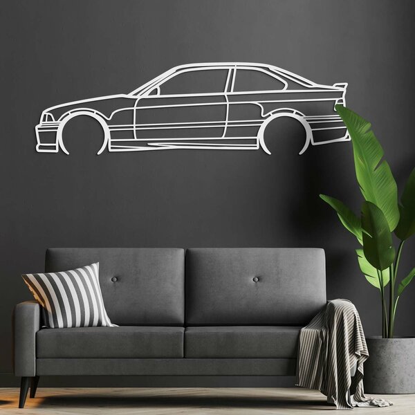 DUBLEZ | Minimalistický dřevěný obraz - BMW e36 | Obraz
