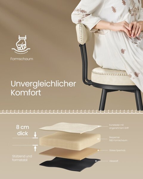 Set dvou barových židlí EKHO LBC889W01