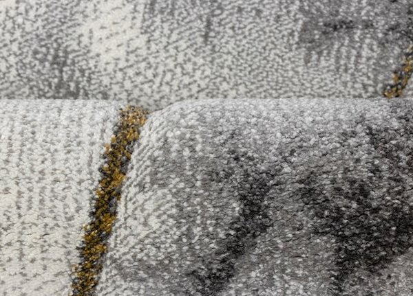 Breno Kusový koberec DIAMOND 22637/957, 80x150 cm, Vícebarevné/Šedá