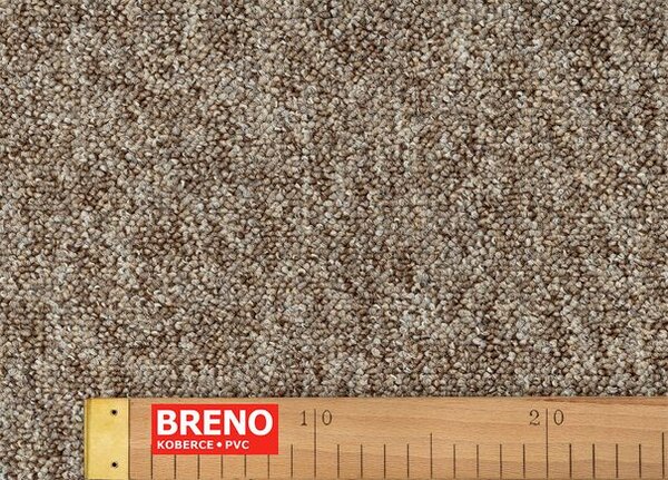 Breno Metrážový koberec IMAGO 91 světle hnědý, šíře 400 cm, Hnědá