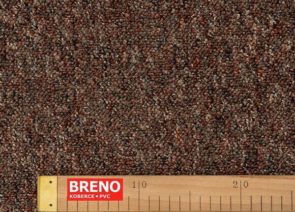 Breno Metrážový koberec IMAGO 38 hnědý, šíře 400 cm, Červená/Vícebarevné