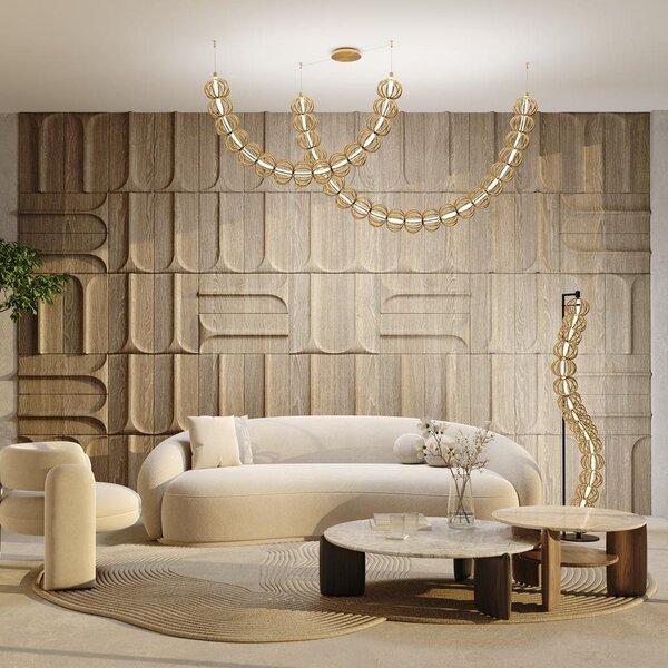 Stojací lampa Golden Cage 3000K 48W MOD216FL-L38G3K - MAYTONI