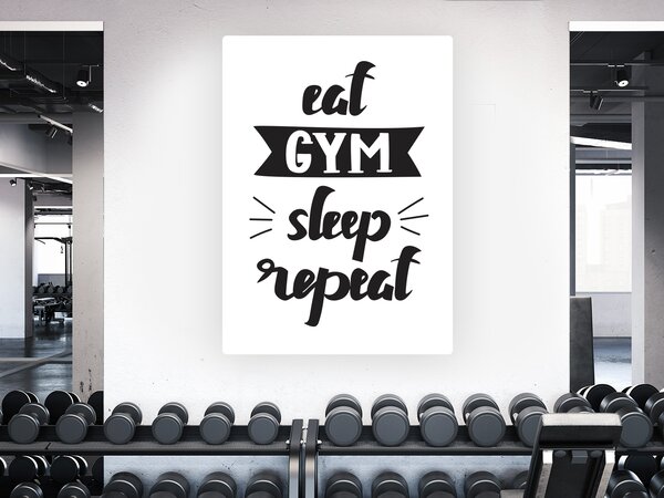 Eat gym sleep repeat výška 45 cm