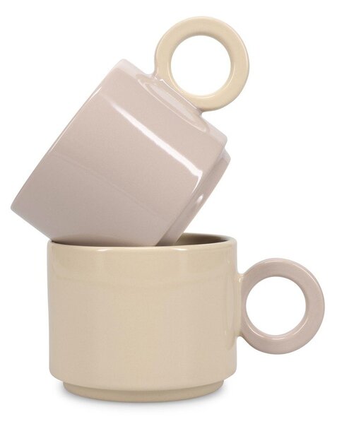 Šedý kameninový hrnek 280 ml Lou – ONA