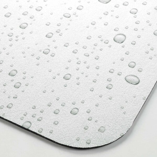 Světle šedá koupelnová předložka 50x120 cm Splash – douceur d'intérieur