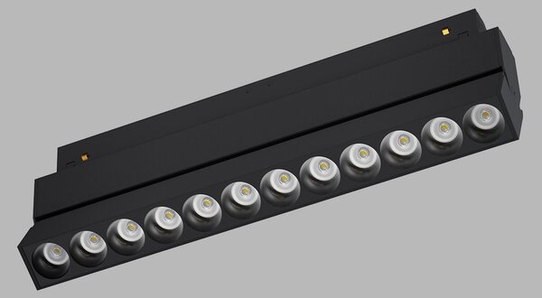 LED2 6480743D LED2 Lištové svítidlo MAGLASER II TILT, B DALI DIM 12W 4000K černá - LED2 Lighting