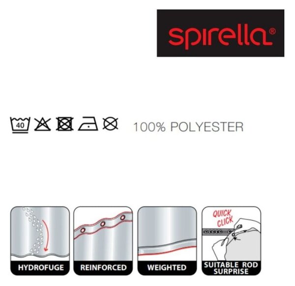 Sprchový závěs 180x200 cm Primo – Spirella