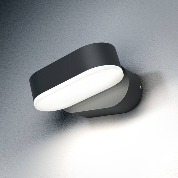 OSRAM LED venkovní nástěnné svítidlo ENDURA STYLE MINI, tmavě šedá, IP44, Hliník / šedá / zinek, Hliník, Moderní