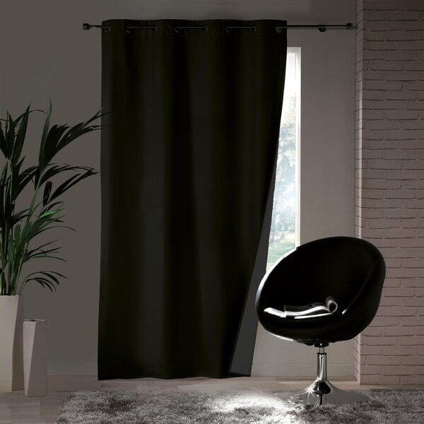 Černý termo závěs 140x260 cm Icemount – douceur d'intérieur
