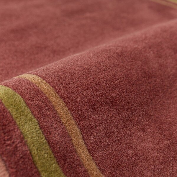Vínový ručně tkaný vlněný koberec 120x170 cm Lois – Flair Rugs