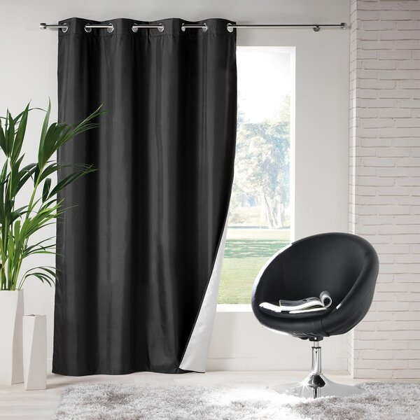 Černý termo závěs 140x260 cm Icemount – douceur d'intérieur