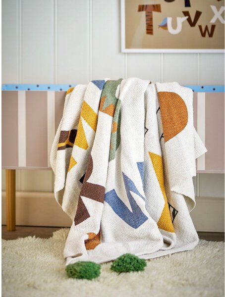 Dětská deka z recyklované bavlny 130x160 cm Memmo – Bloomingville Mini