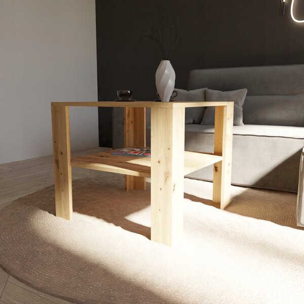 Lavice Matkam čtvercová 68x68 cm dub artisan 2-úrovňová