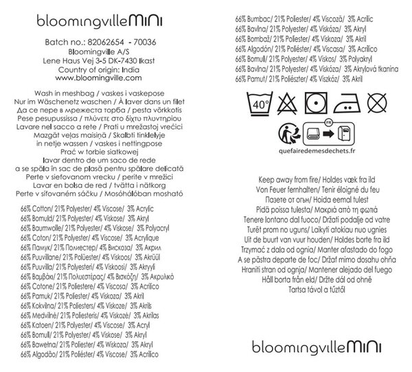 Dětská deka z recyklované bavlny 130x160 cm Memmo – Bloomingville Mini